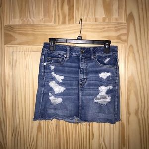 American Eagle Outfitters Ne(x)t level stretch X distressed jean skirt size 6